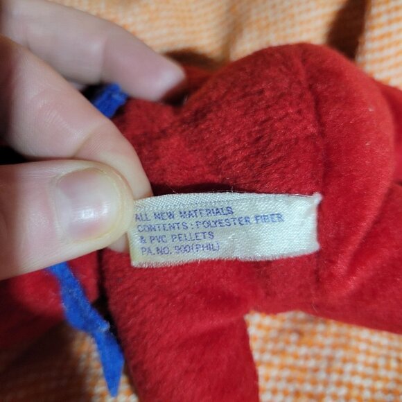 Stevn Smith Grateful Dead Red And Blue Bean Bag Bear 7inch Bertha - Picture 3 of 8